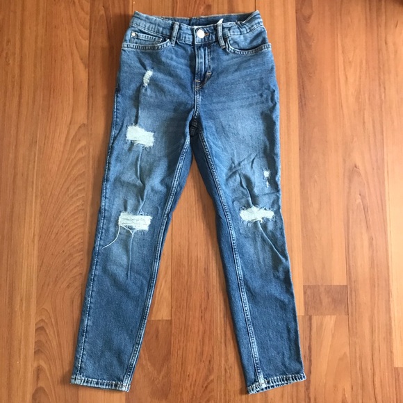 H&M Boy’s Slim Fit Distressed Jeans Size US 12 - Picture 1 of 6